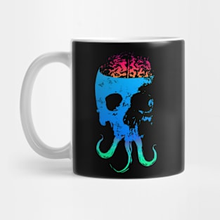 Scary Skull with Brain - Color Version 4 Mug